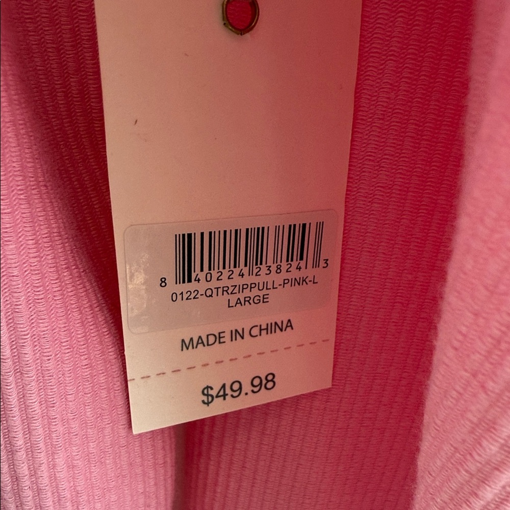 Simply Southern Pink Half-Zip Sweatshirt - Picture 3 of 8